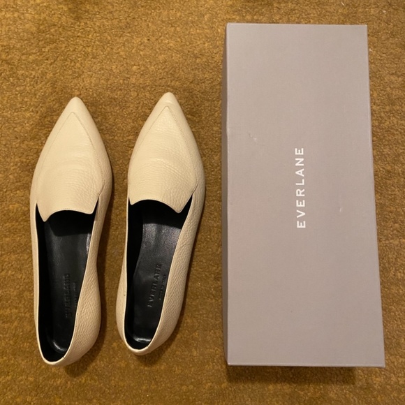 Everlane Boss Flat in Bone - Picture 2 of 5